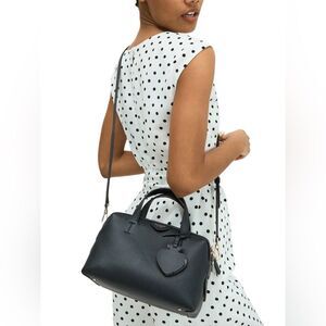 Kate Spade Black Taffi Satchel with Crossbody Strap